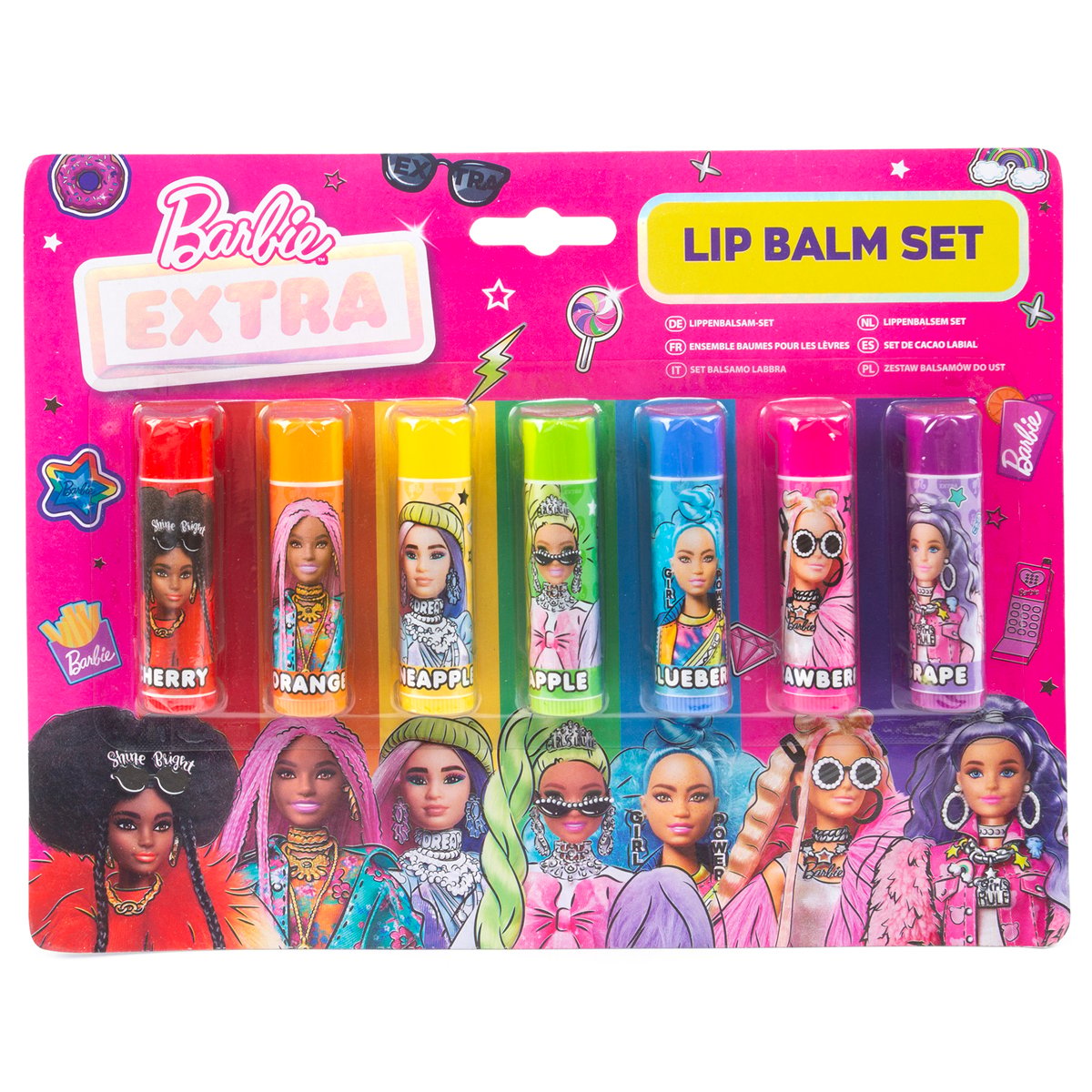 BARBIE LIP BALM 7PCS SET